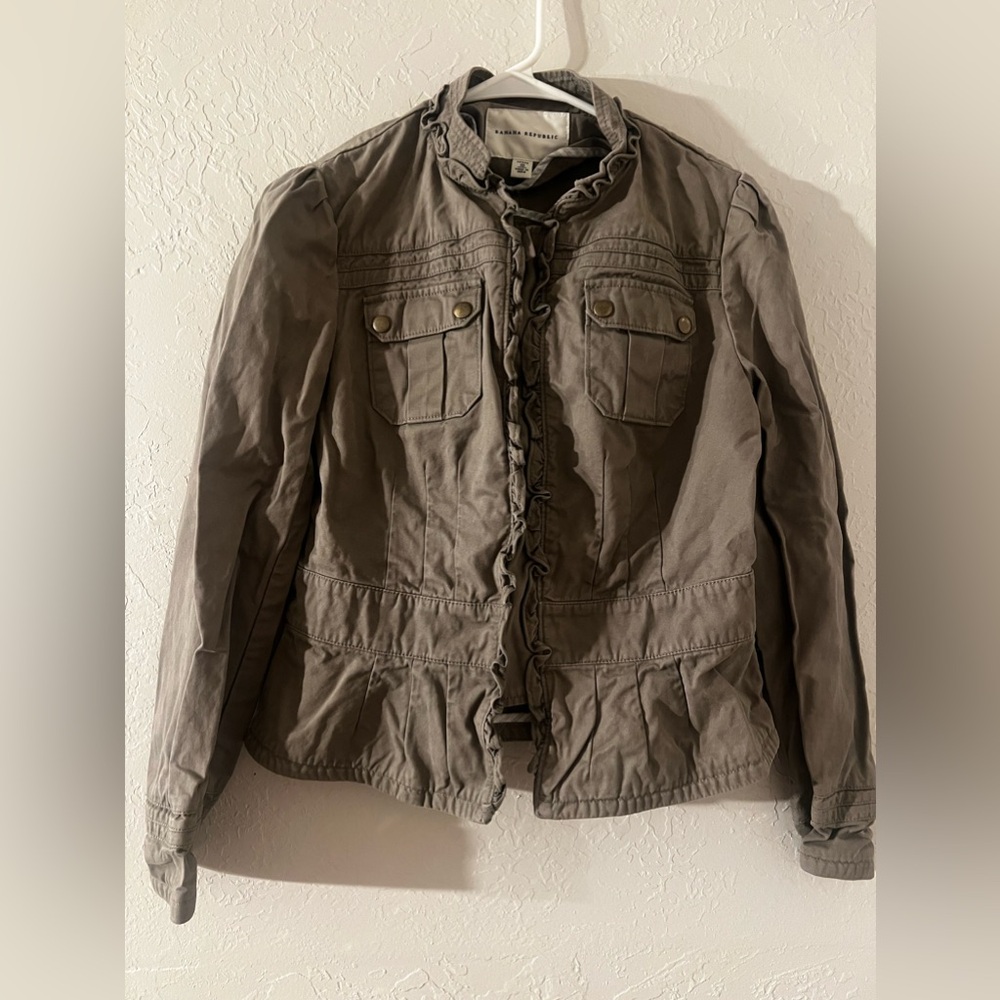 Banana Republic sage green jacket